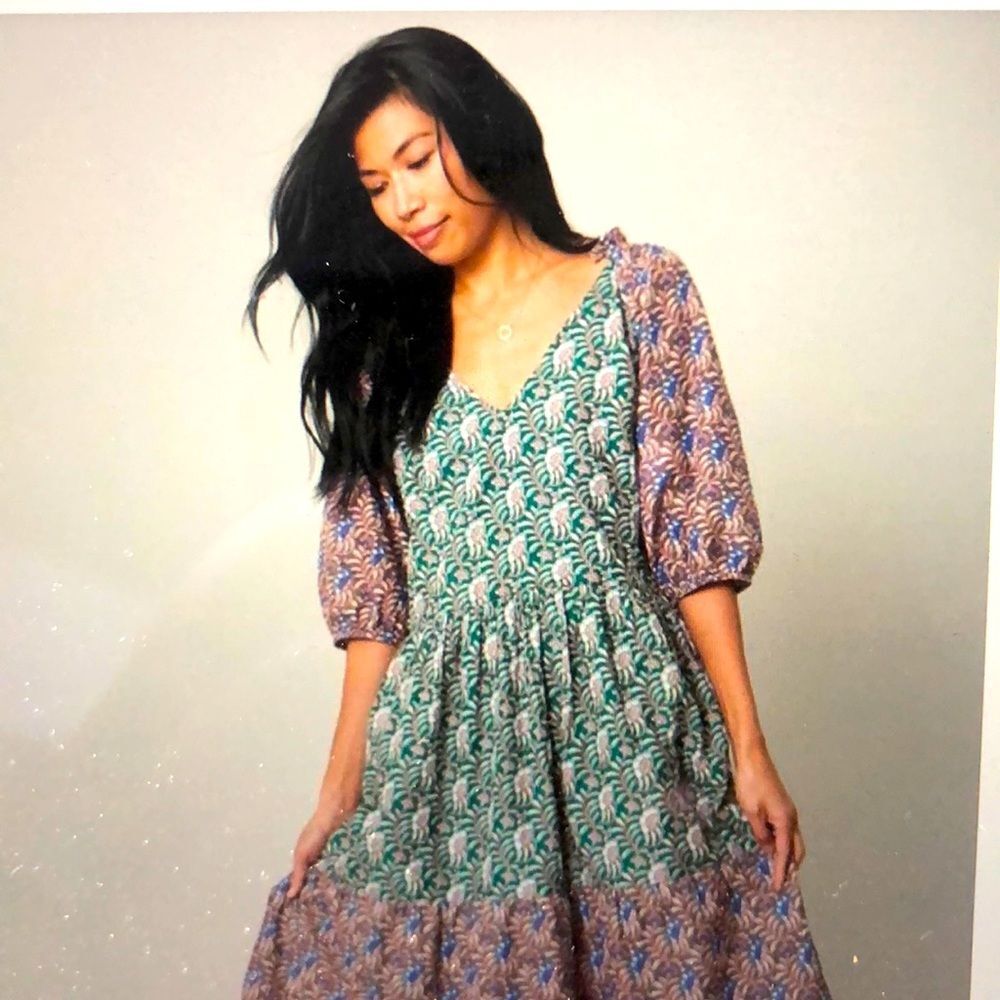 New with tags Pink Chicken x JaBella Fleur women's maxi dress, size XS.